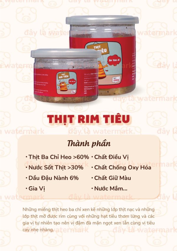 Thịt rim tiêu