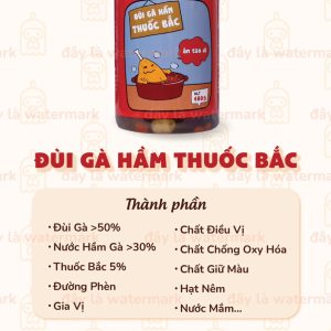 Đùi gà hầm thuốc bắc