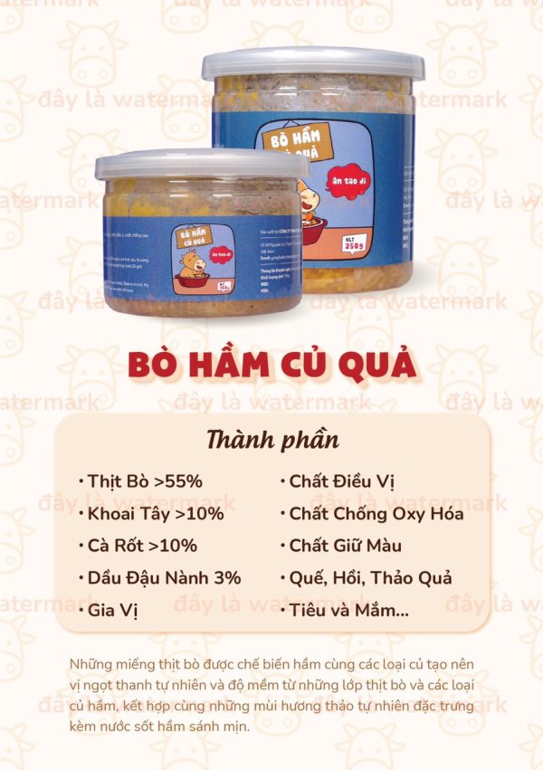 Bò hầm củ quả